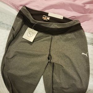 PUMA Gray Stretch Active Pants Women's M